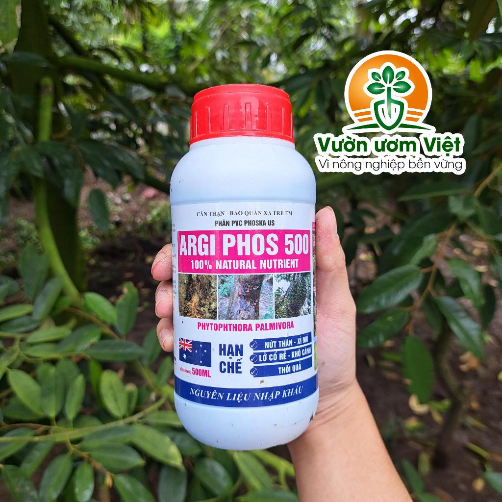 Phân bón Agri Fos 500 - trị thối thân, xì mủ, thối rễ, lở cổ rễ, thối trái dưỡng rễ khỏe mạnh -500ml