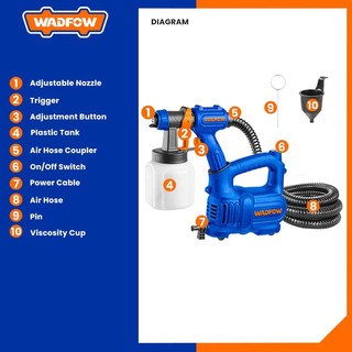 WADFOW Máy phun sơn 550W WEG2A50