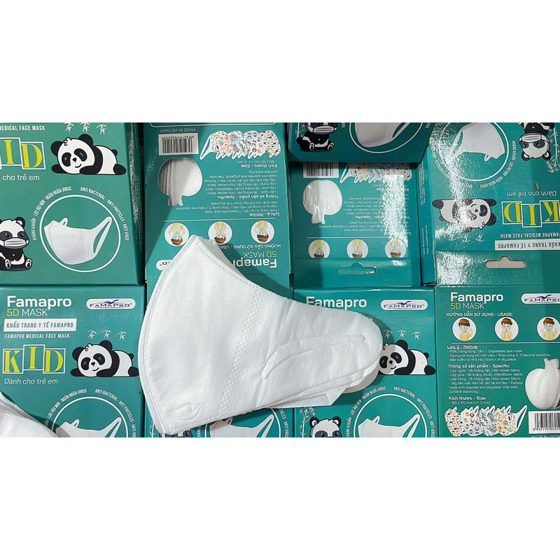 Combo 50 chiếc 5d baby mask NAM ANH CHÍNH HÃNG, cho trẻ từ 1-5 tuổi ,mềm mại tạo cảm giác thoải mái cho bé