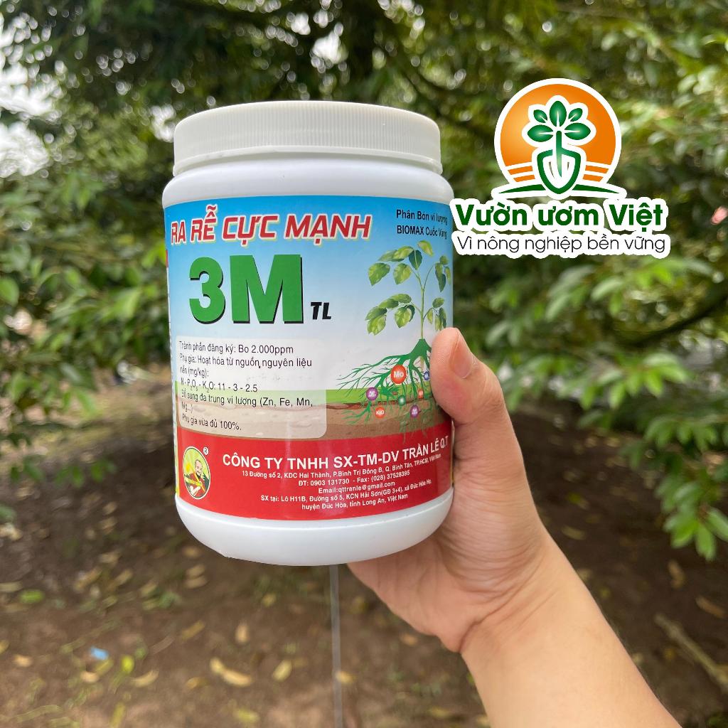Phân bón 3M xử lý đất bạc màu, kích ra rễ, lá xanh tươi tốt, sức đề kháng cao, hạn chế vàng lá -500g