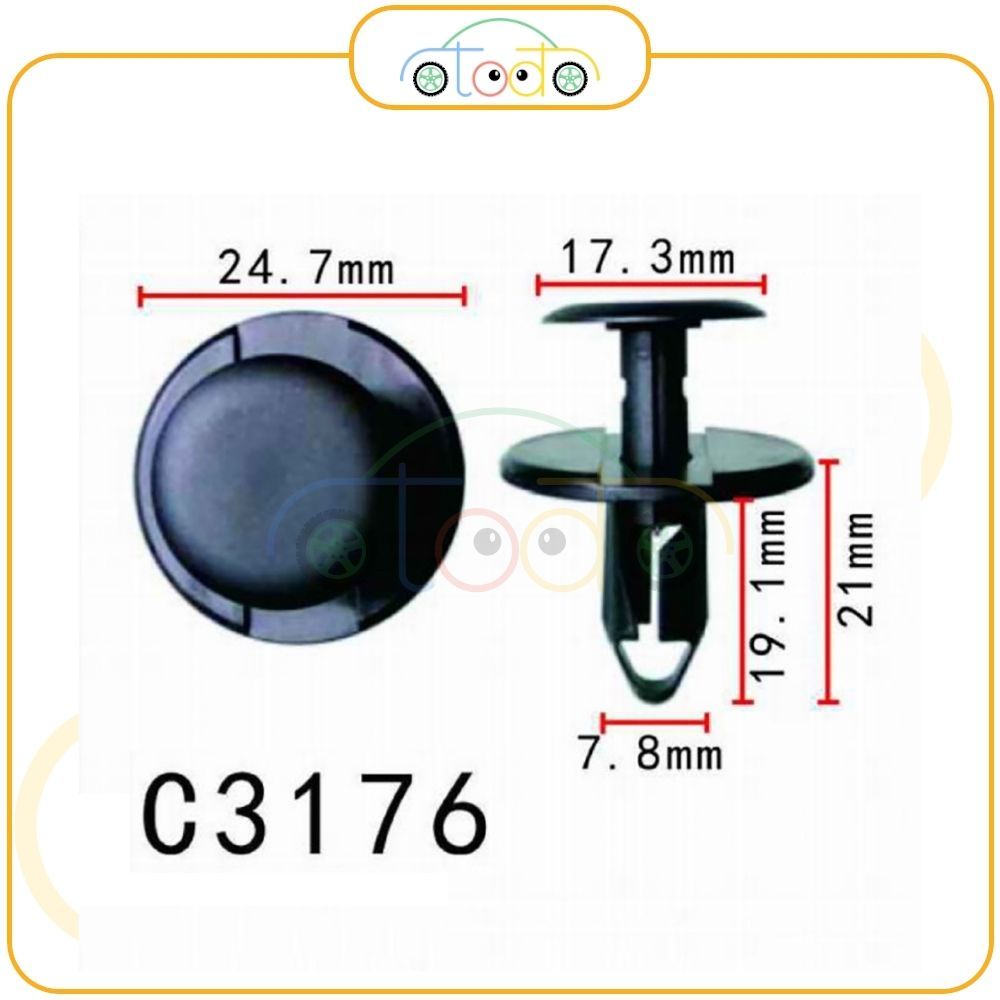 Chốt nhựa C3176 dùng cho xe BMW sản xuất với độ chính xác cao | Shopee ...
