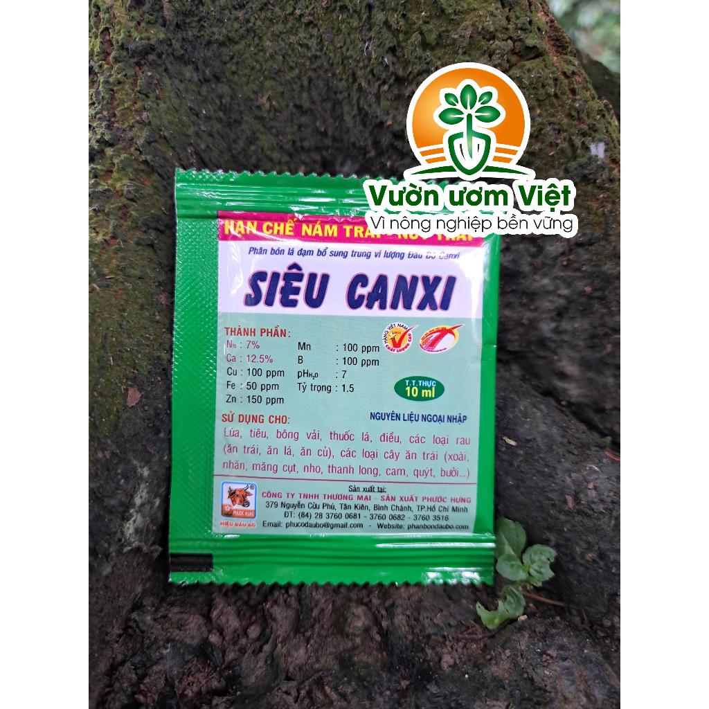 Phân bón Siêu Canxi - cứng cây, chống đỗ ngã, nứt thân, nứt quả, thành tế bào chắc chắn - 10ml