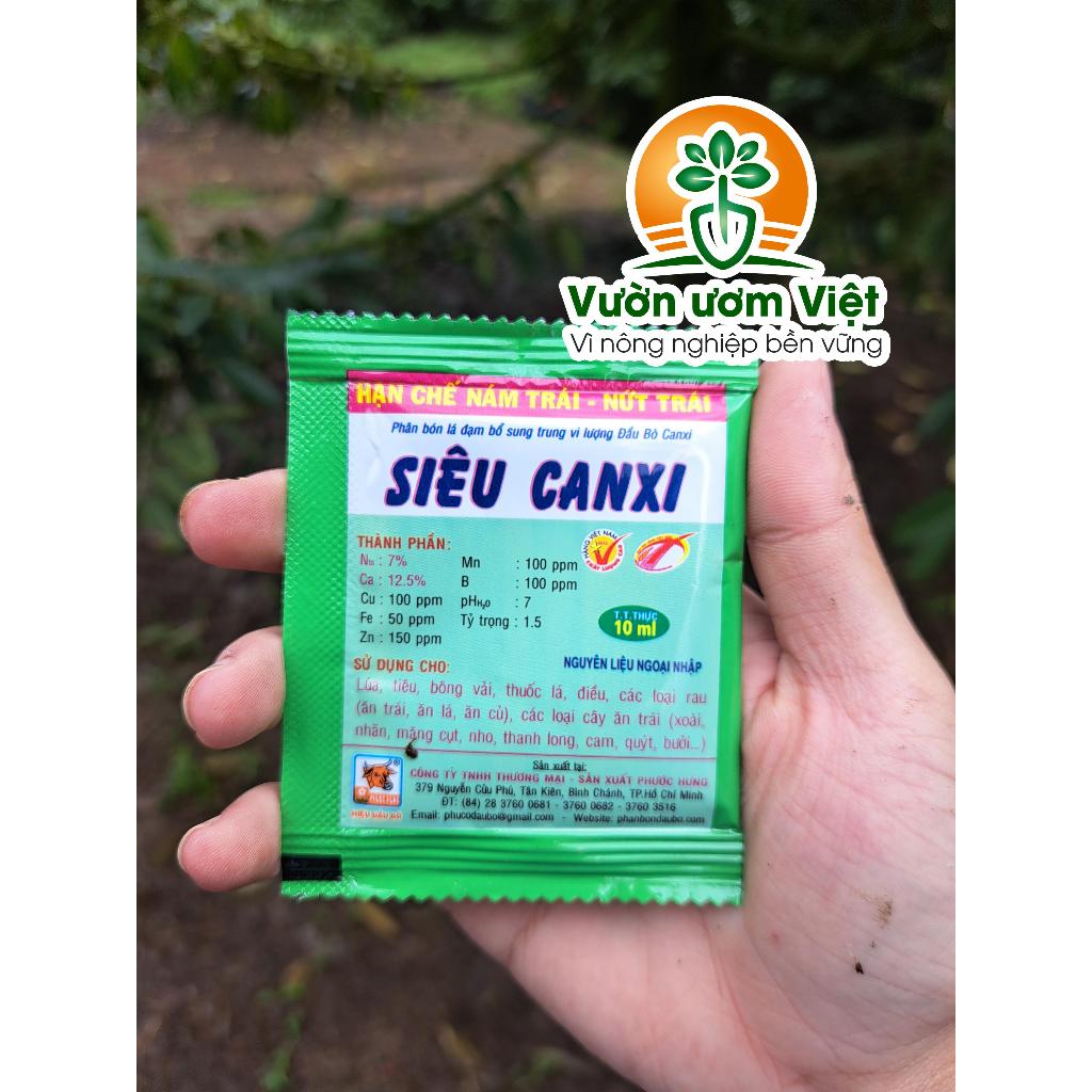 Phân bón Siêu Canxi - cứng cây, chống đỗ ngã, nứt thân, nứt quả, thành tế bào chắc chắn - 10ml