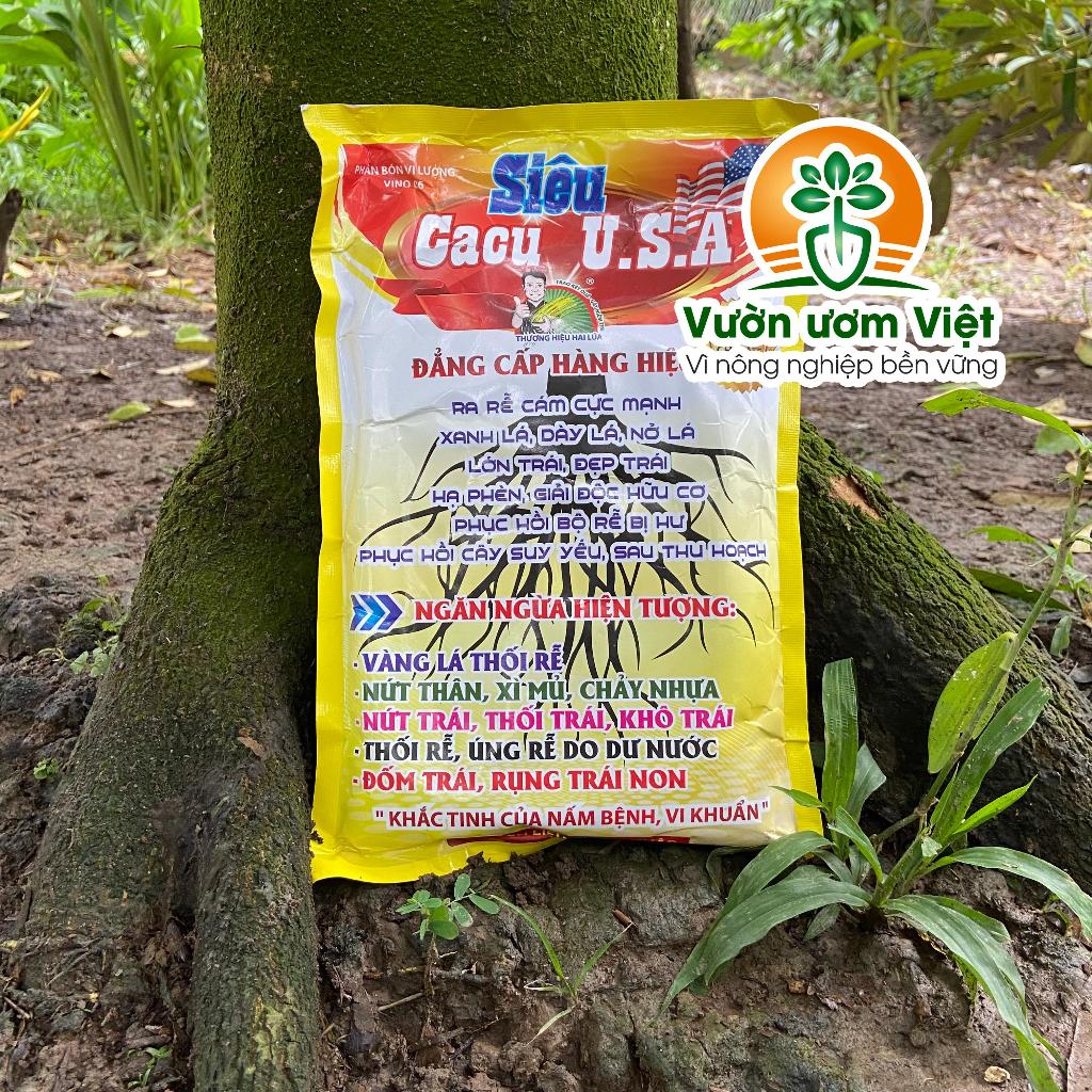 Phân bón Siêu CaCu USA bổ sung Canxi và Cu kích rễ, bảo vệ rễ lá xanh tốt, cây phát triển bền vững