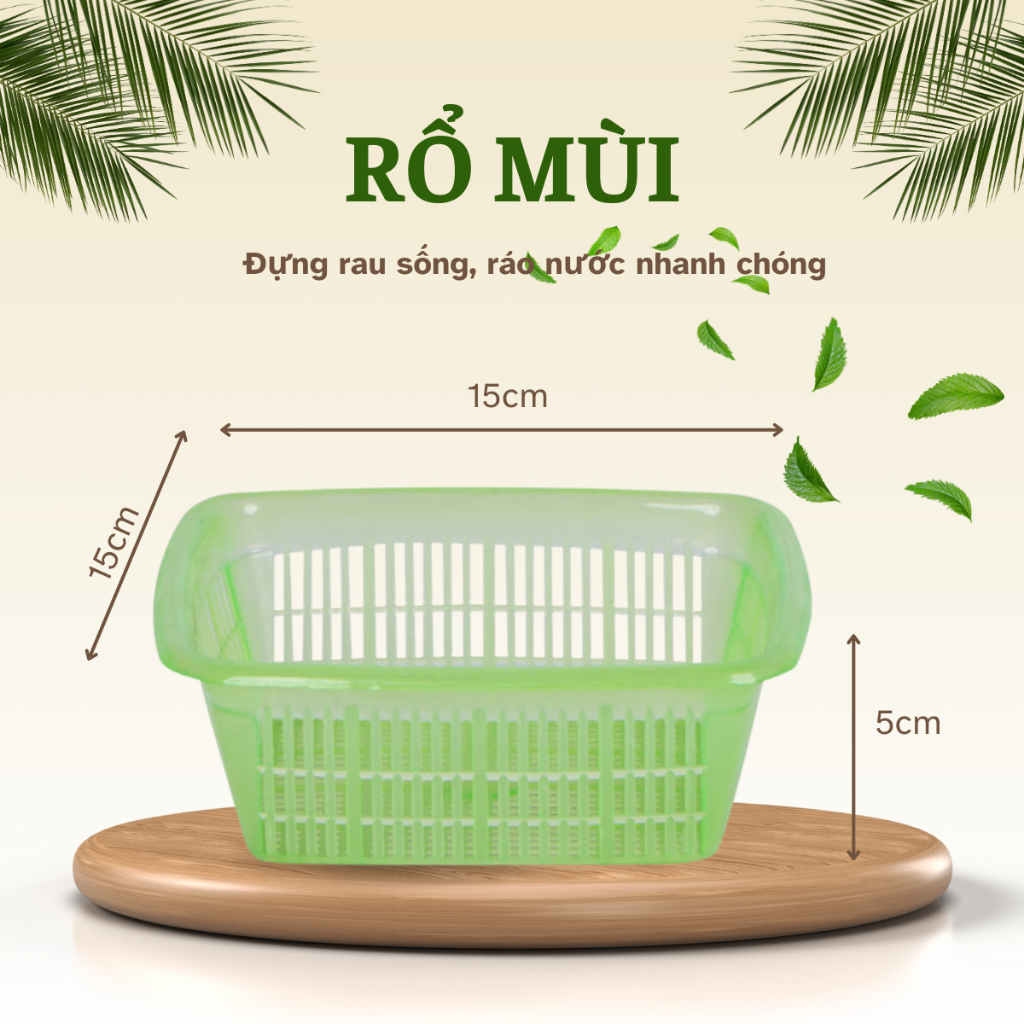 Rổ nhựa vuông ,nhựa tròn Việt Nhật (MS:3295/3291), rổ đựng rau sống, rổ ...