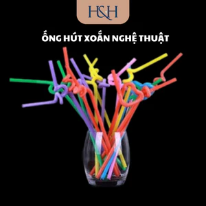 Ống Hút Xoắn Nghệ Thuật Không Mùi Loại Cao Cấp, Ống Hút Xoắn Màu - Tổng Kho Hải Hạnh
