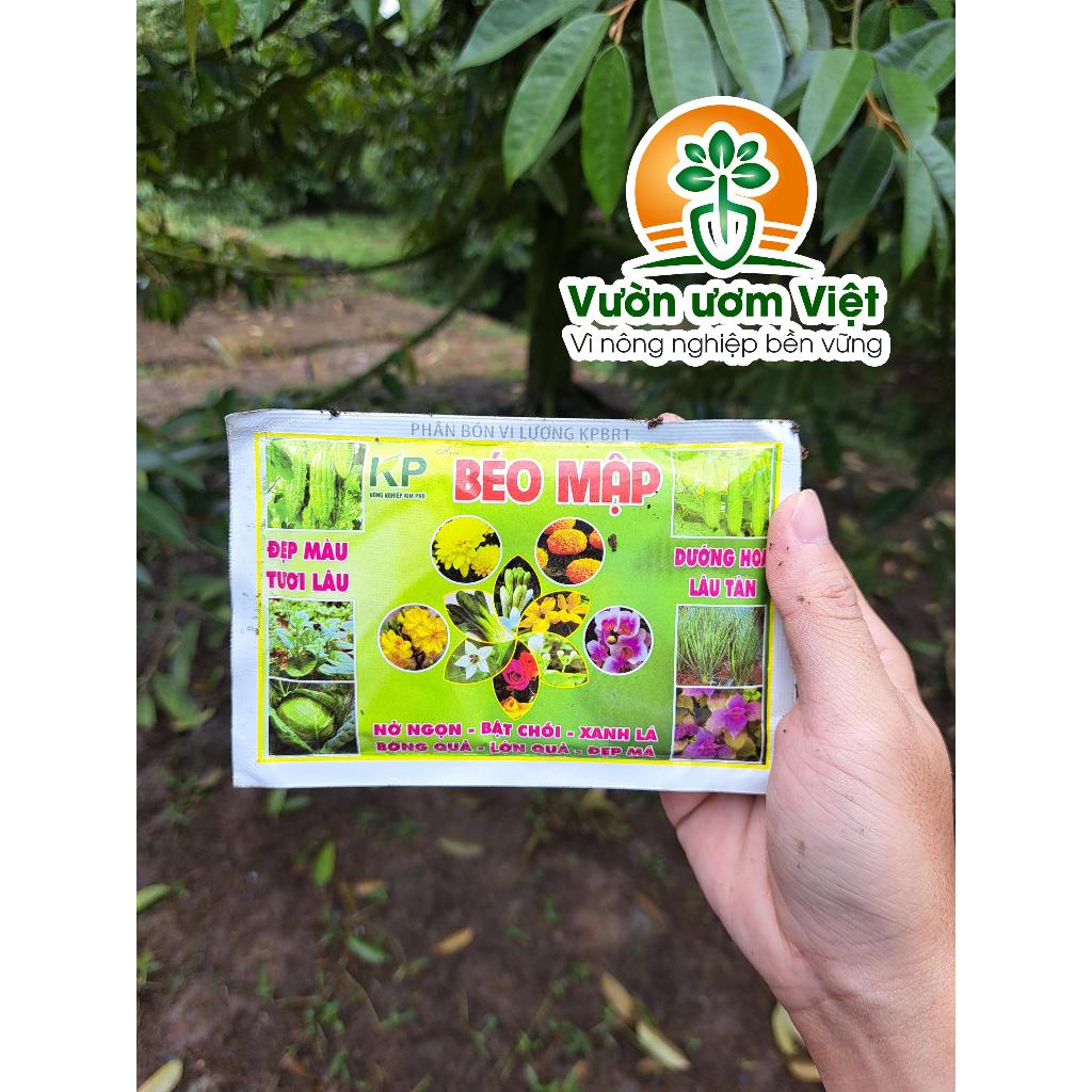 Phân bón lá Béo Mập kích mập thân, mập chòi non, cơi đọt mạnh mẽ, nở ngang tức thì, xanh mướt - 50gr