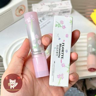 [FLORTTE] Son Dưỡng FLORTTE Dạng Thỏi Có Màu Vỏ Hoa Nhám Ombre Dưỡng Ẩm Mềm Mịn Blomming 2.4g