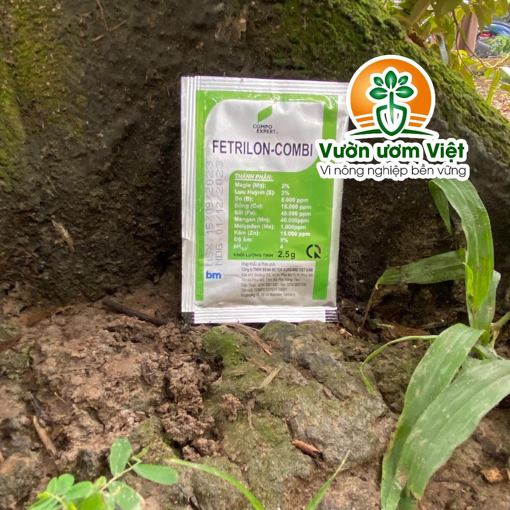 Phân bón bổ sung vi lượng Combi Fetrilon biến vàng thành xanh, tăng sức đề kháng - 2.5gr