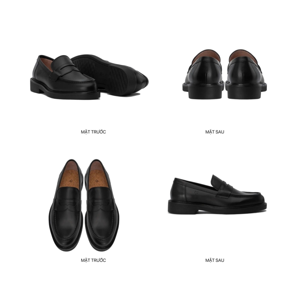 Ảnh Giày Lười Nam Nữ THEWOLF SEAN PENNY LOAFER - Đen / Đen Kem / Tan 2