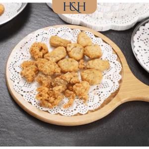 Giấy Lót Thấm Hút Dầu Mỡ Nồi Chiên Không Dầu Kích Thước 21.5cm, Lót Đĩa Dập Hoa Văn - Tổng Kho Hải Hạnh