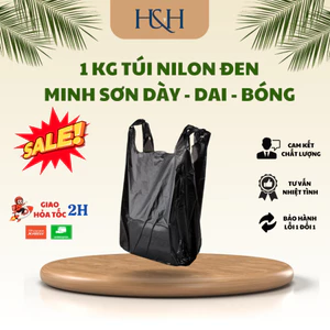 1Kg Túi Đựng Rác Có Quai Màu Đen (Gala Minh Sơn) Loại Dày Size 5Kg, 10Kg, 15Kg, 20Kg, 30Kg - Tổng Kho Hải Hạnh