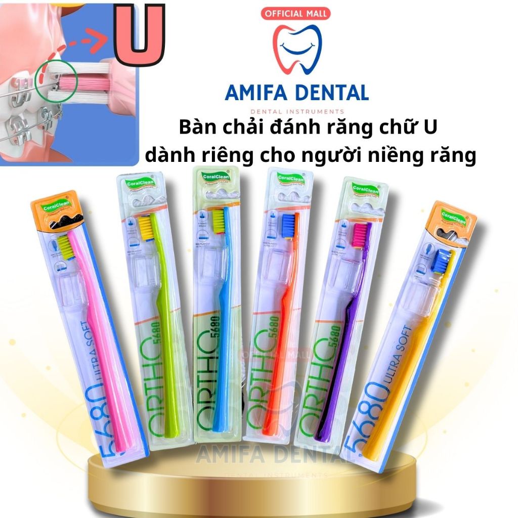 Bàn Chải Chỉnh Nha Chữ U, Bàn Chải Chuyên Dụng Cho Người Niềng Răng, Bàn Chải Niềng Răng