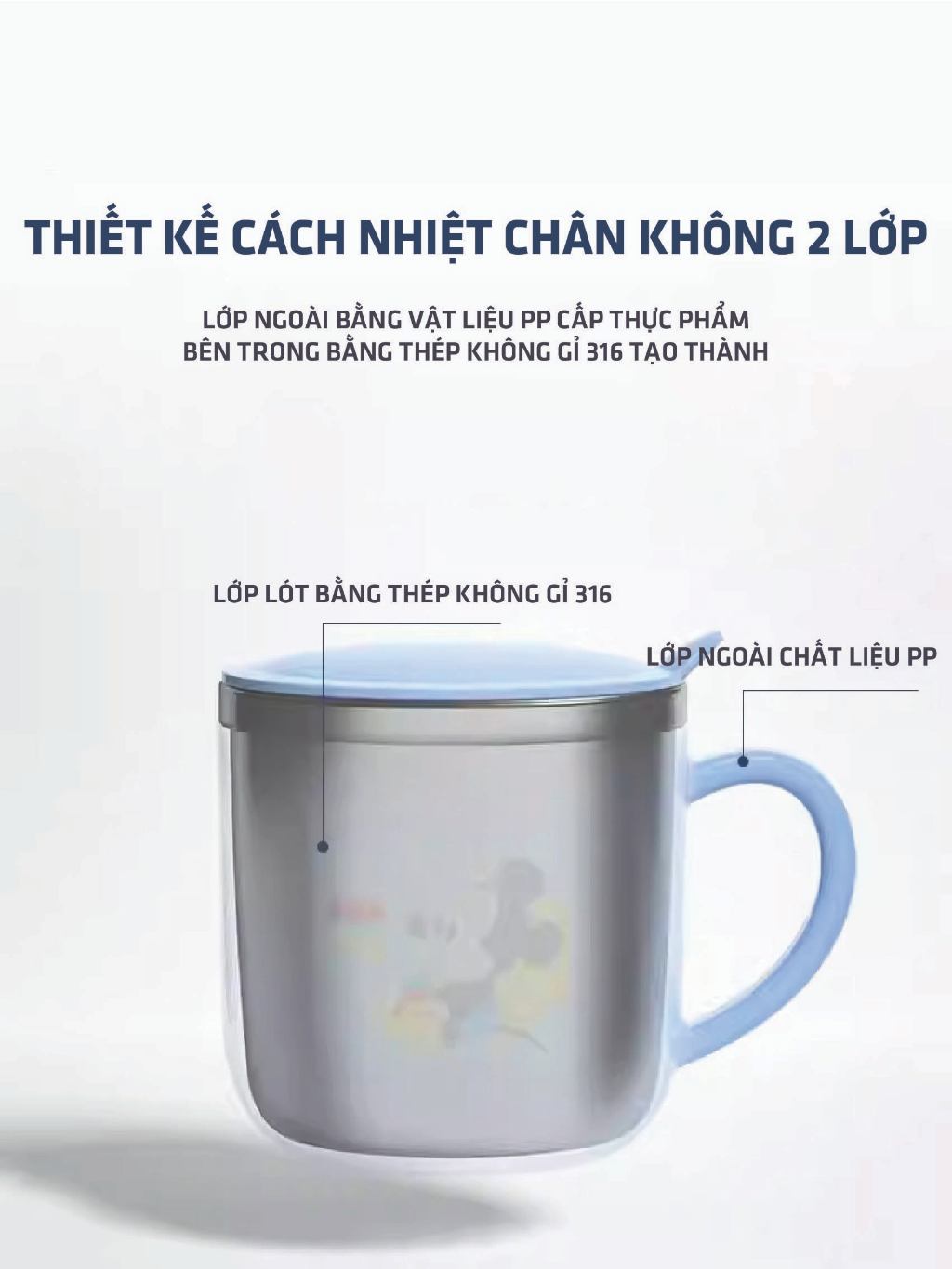 Ảnh Cốc uống nước cho bé 1989KIDS bằng thép không gỉ,cốc giữ nhiệt trẻ em có nắp đậy chống rơi,ly nước giữ nhiệt đáng yêu 3