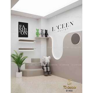 Mẫu phông giả góc sáng chảnh, decor góc live, góc chụp hiện đại thi công dễ dàng