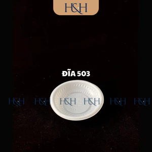 Set 50-100 Chiếc Đĩa Nhựa 503 ( Đĩa Hến) Đựng Tương Ớt, Gia Vị, Nước Chấm Dùng 1 Lần - Tổng Kho Hải Hạnh
