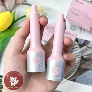 [VEECCI] Gel Kẻ Mày VEECCI 2in1 Kèm Cọ Ombre Hồng Ánh Bạc Hỗ Trợ Che Đường Chân Tóc, Lâu Trôi Tự Nhiên