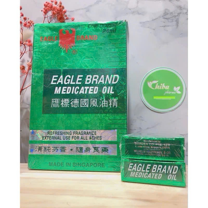 1 Chai Dầu xanh 1 nắp Singapore 24ml [CHÍNH HÃNG]