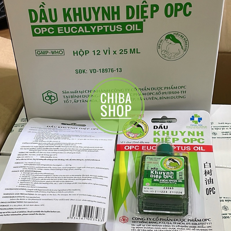 Dầu khuynh diệp Opc hiệu mẹ bồng con 25ml
