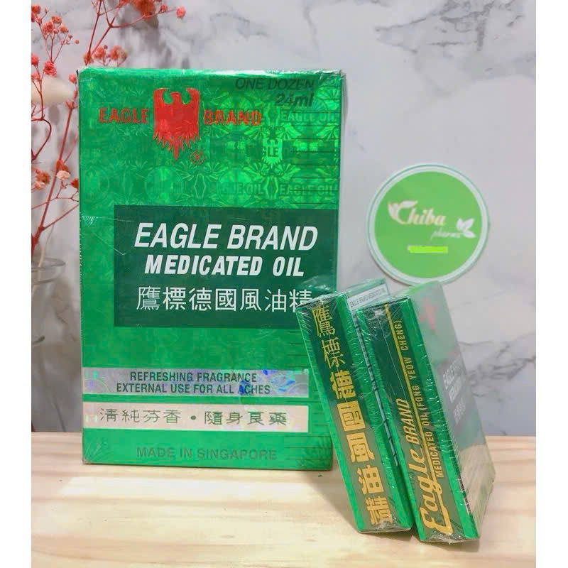 1 Chai Dầu xanh 1 nắp Singapore 24ml [CHÍNH HÃNG]