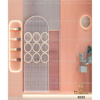 Phông Livestream mẫu cổng vòm giả phát sáng 3D 5D