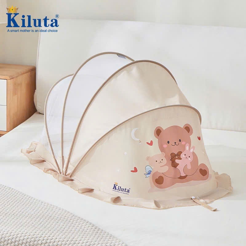 [Kiluta] Màn chụp gấp gọn kích thước 110*60*65 hình thú cho bé chống muỗi, côn trùng NC01-3Sbaby