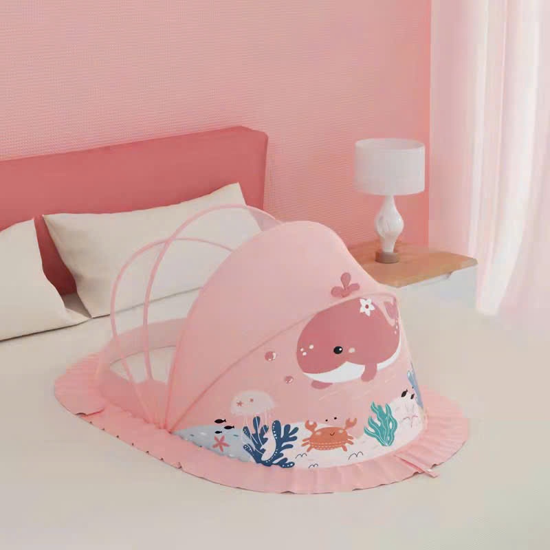 [Kiluta] Màn chụp gấp gọn kích thước 110*60*65 hình thú cho bé chống muỗi, côn trùng NC01-3Sbaby
