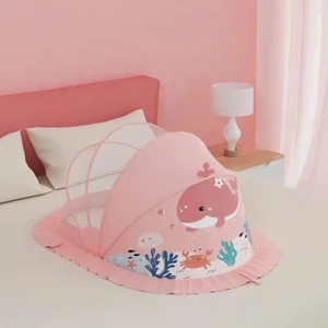 Màn chụp gấp gọn kích thước 110*60*65 hình thú cho bé chống muỗi, côn trùng NC01-3Sbaby