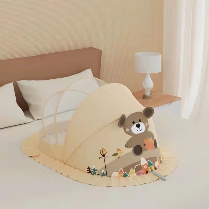[Kiluta] Màn chụp gấp gọn kích thước 110*60*65 hình thú cho bé chống muỗi, côn trùng NC01-3Sbaby