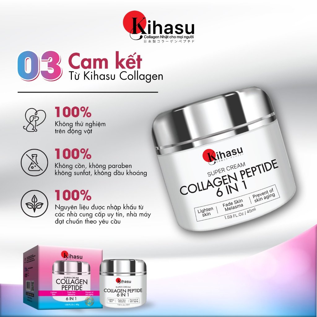 Ảnh Kem Dưỡng Collagen Kihasu Phục Hồi Da Ngày Và Đêm, Dưỡng Ẩm Da Căng Mướt Sáng Khỏe, Ngăn Các Dấu Hiệu Lão Hóa 3