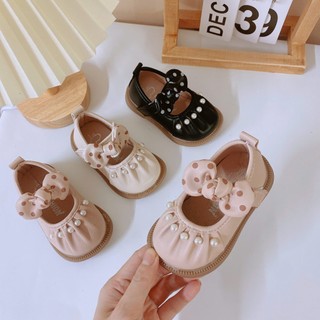 Giày búp bê tập đi vương miện phối nơ cho bé gái 0-2 tuổi K015