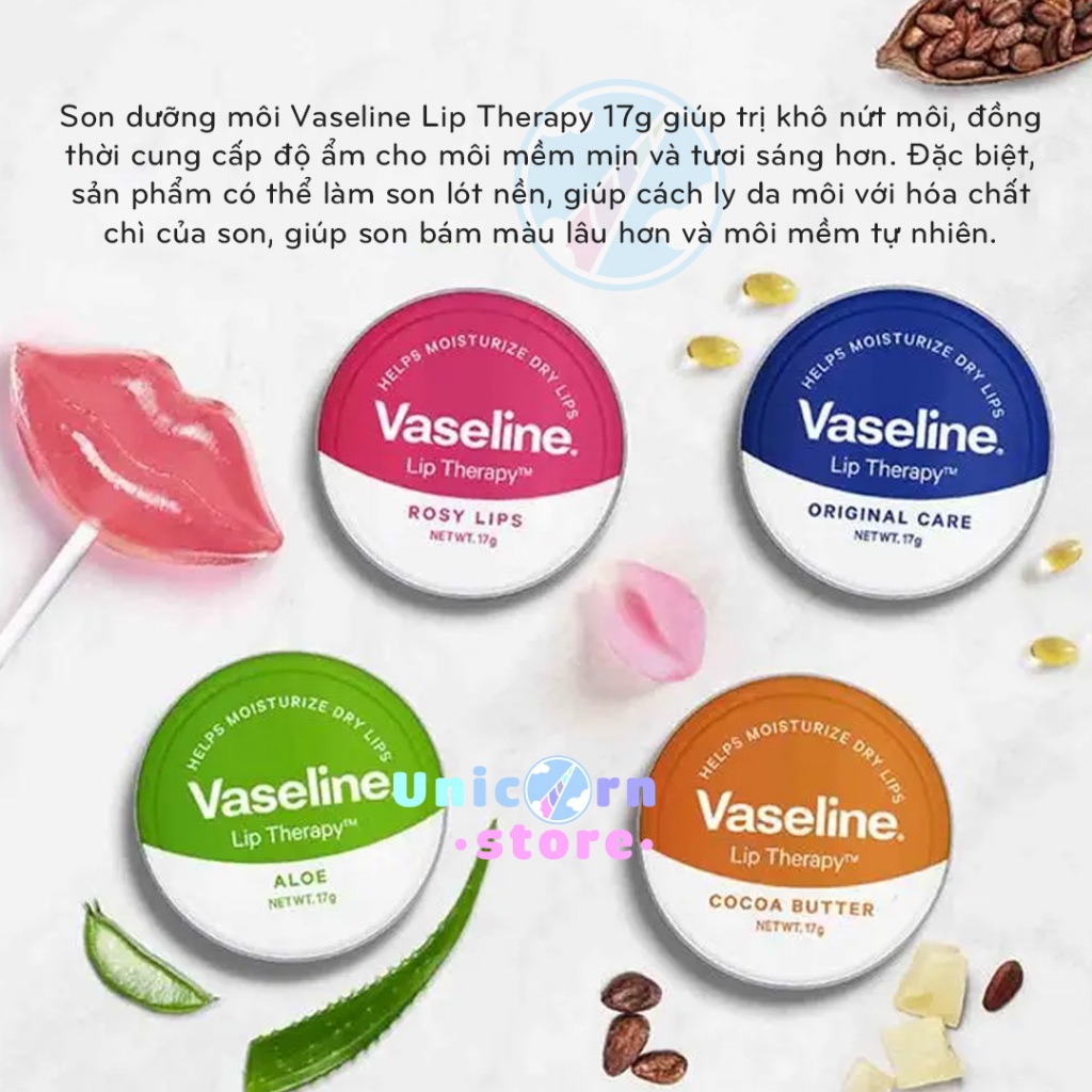 Son Dưỡng Môi Vaseline Lip Therapy 20g