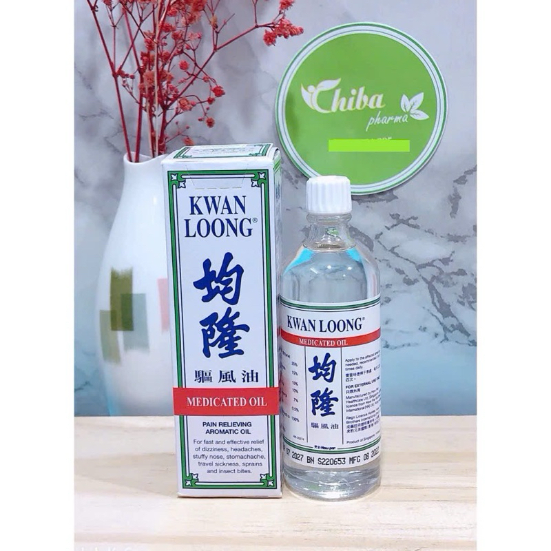 Dầu nóng Kwan Loong Oil Singapore 57ML- Dầu nóng, thơm, thấm nhanh, giảm đau nhứt