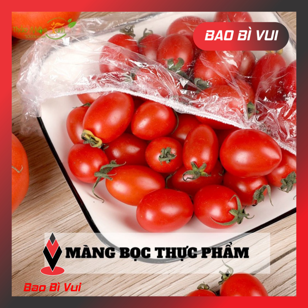 ( COMBO 5 BỊCH) Màng bọc thực phẩm túi gấu có chun bọc đồ ăn co giãn - BAO BÌ VUI