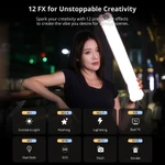 Đèn led khí bơm hơi Ulanzi UA12 / UA20 / UA20C RGB siêu sáng cắm cổng usb type-C chất liệu TPU chống nước chính hãng — ảnh 3