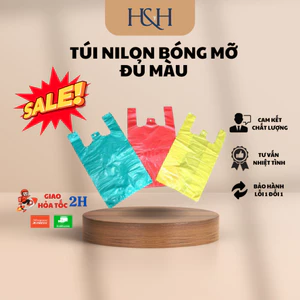1kg Túi Nilon Bóng Mỡ 2 Quai Đẹp Đựng Thực Phẩm, Hàng Nhẹ - Tổng Kho Hải Hạnh