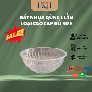 Tô Nhựa Dùng 1 Lần Đủ Kích Thước 280ml, 600ml - Tổng Kho Hải Hạnh