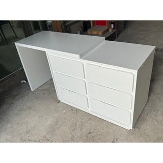 Tủ Đựng Đồ Kết Hợp Bàn Trang Điểm, Tủ Đa Năng 6 Ngăn Kéo, Lắp Gáp Hoàn Chỉnh.