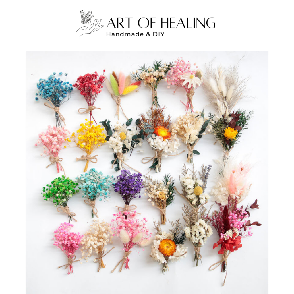 [AOH - Art of Healing] Bó hoa khô Mẫu 50->99 mini size 10-15cm ghép ...