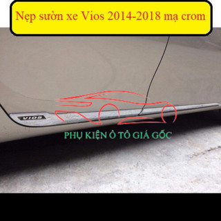 Nẹp sườn TOYOTA VIOS 2014 - 2024 MẪU NH, mạ crom sáng bóng