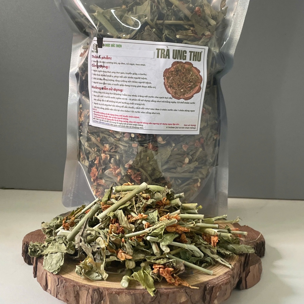 Trà Ung Thu Mix Sẵn, Hỗ Trợ Ung Thu (150g) (Hoa Đu Đủ Đực, Xương Khỉ, Xạ Đen) Đào Thải Độc Tố Khối U