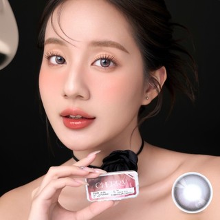 Kính áp tròng VIVIMOON LENSPRESSO cận nâu xám hồng cho mắt thở CHERRY, lens 06 tháng