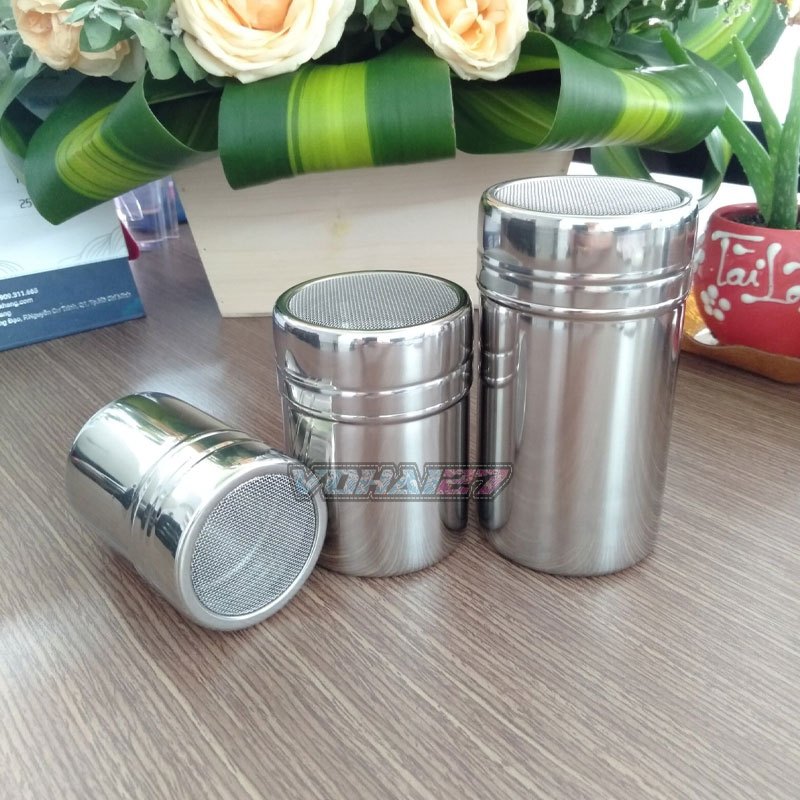 Lọ Rắc Bột Inox  - Rắc phomai, matcha, socola