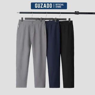 Quần Ống Suông Nam Mẫu Cạp Cúc Premium,Vải Gió Thể Thao Co Giãn Cực Tốt,Thoải Mái Vận Động GDC03