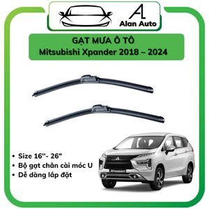 Gạt Mưa xe Mitsubishi Xpander 2018-2024, Gạt mưa Silicone theo xe. Bộ 2 cần gạt
