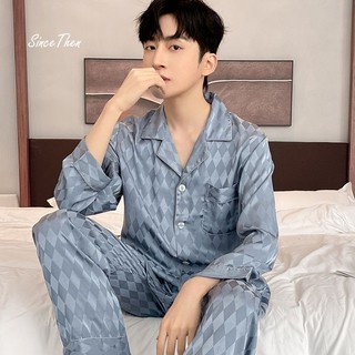 Đồ ngủ nam lụa dài tay mặc nhà, pyjama nam cao cấp lụa dài tay (Kèm ảnh thật) - Since Then
