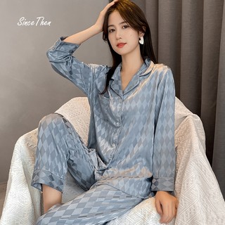 Đồ ngủ nữ dài tay cao cấp, pyjama nữ vải lụa mềm mát (Kèm ảnh thật) - Since Then