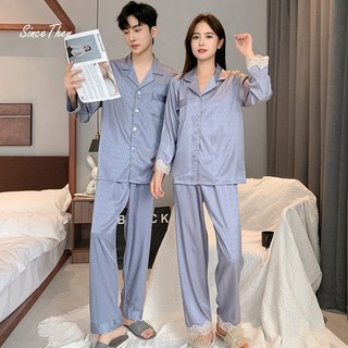 Đồ ngủ đôi nam nữ mặc nhà, Pyjama đôi cao cấp (Có ảnh cận vải) - Since Then