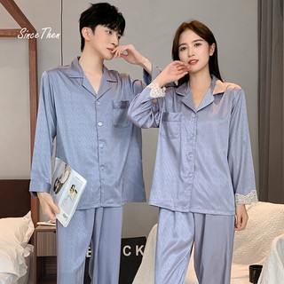 Đồ ngủ đôi nam nữ mặc nhà, Pyjama đôi cao cấp (Có ảnh cận vải) - Since Then