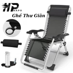Ghế ngả lưng điều chỉnh tư thế nằm ngồi đọc sách vải lưới thoáng khí, Ghế xếp thư giãn ngủ văn phòng gia đình khung thép — ảnh 1